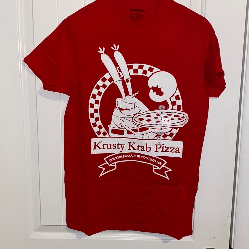 SpongeBob Krusty Krab Pizza T-Shirt BRAND NEW NEVER WORN size Small